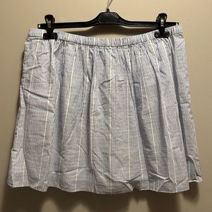 Jcrew Blue Striped Skirt